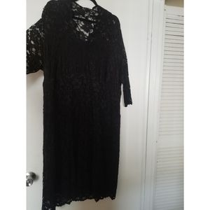 Plus size, black, Karen Kane, cocktail dress